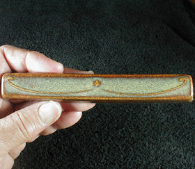 1 x 6 Art Nouveau border tile - Buckeye