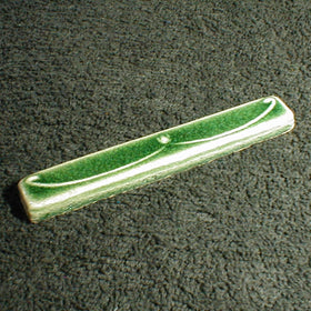 1 x 6 Art Nouveau border tile - Pinewood Green