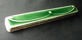 1 x 6 Art Nouveau border tile - Conifer Green