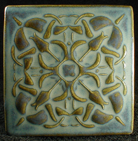 6 x 6 Tulip tile - Cerulean Blue Mist