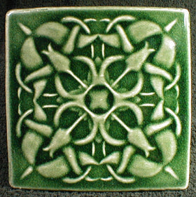 6 x 6 Tulip tile - Pinewood Green
