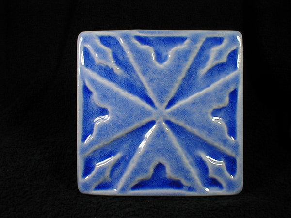 6 x 6 Celtic tile - Mediterranean Blue