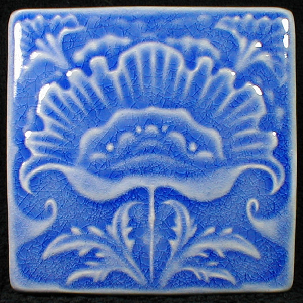 6 x 6 Poppy tiles - Mediterranean Blue
