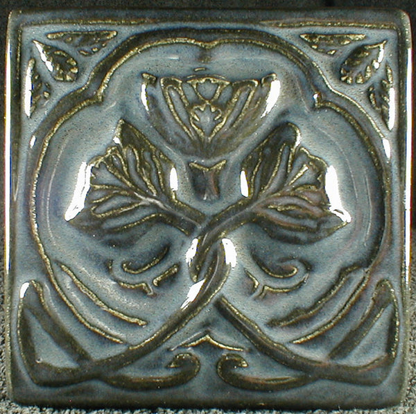 6 x 6 Rose tile - Twilight Blue
