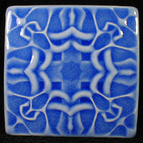 6 x 6 Thistle tile - Mediterranean Blue