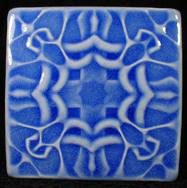 6 x 6 Thistle tile - Mediterranean Blue