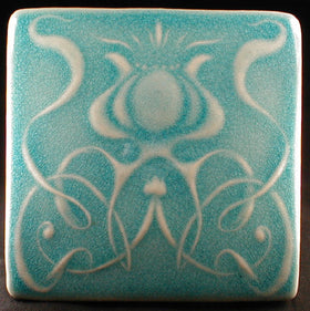 6 x 6 Art Nouveau flower tiles - Summer Dreams