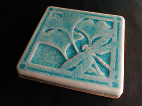 4 x 4 Gingko dragonfly tiles - Summer Dreams