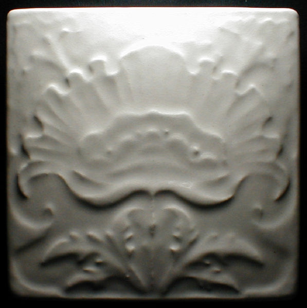 6 x 6 Poppy tile - Polar White