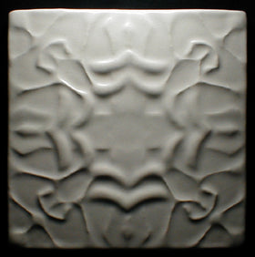 6 x 6 Thistle tile - Polar White