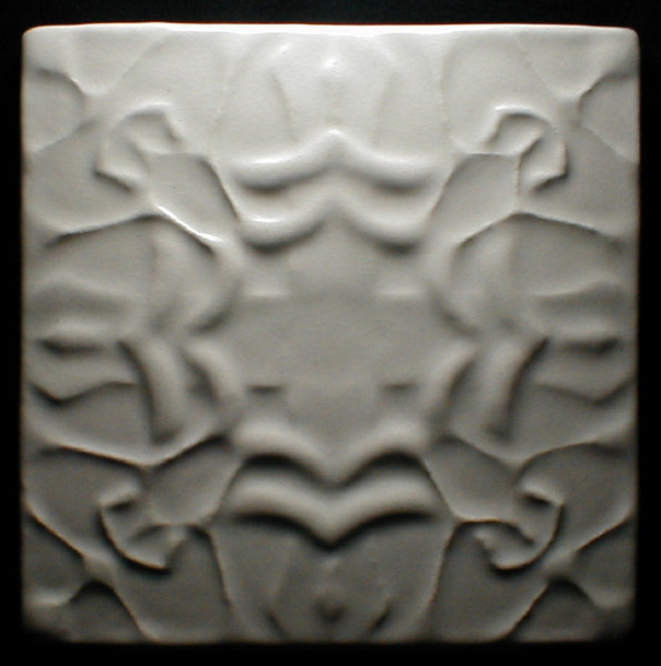 6 x 6 Thistle tile - Polar White