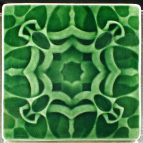 6 x 6 Thistle tile - Conifer Green