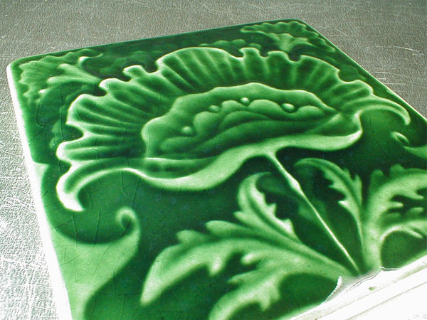 6 x 6 Poppy tile - Conifer Green